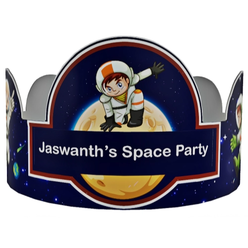 Personalized Space Theme Party Crown | Match with Other Decor